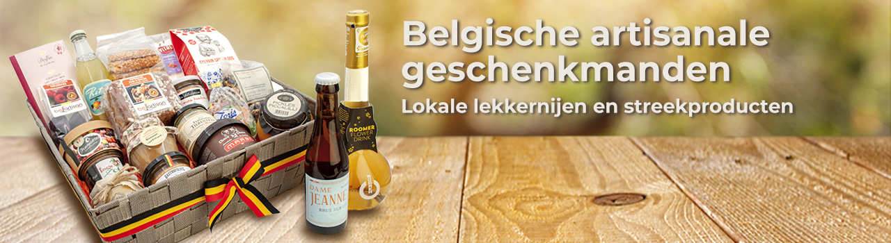 Belgische artisanale geschenkmanden