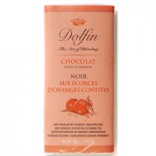 Chocolat noir aux écorces d'oranges confites