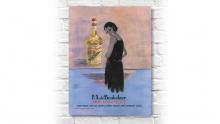 plaque murale rétro avec l’authentique affiche belge d’Elixir d’Anvers en aluminium taille 30 par 40 cm