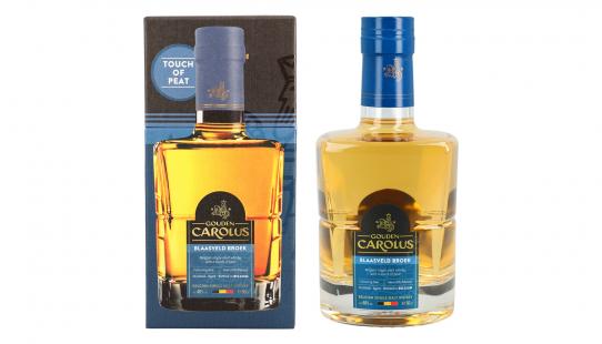 Het Anker Whisky Single Malt Gouden Carolus Blaasveld bouteille en verre 50 cl et emballage