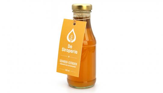 De Siroperie Gingembre-citron bouteille en verre 240 ml