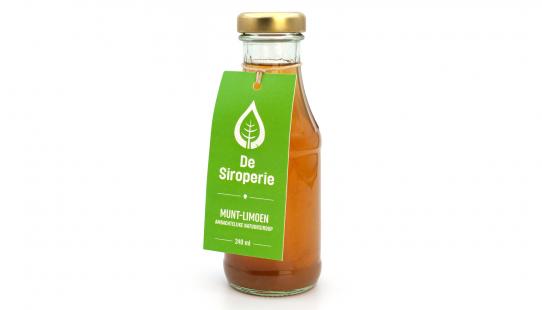 De Siroperie Menthe-citron vert bouteille en verre 240 ml