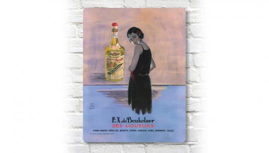 Plaque murale ‘Elixir d’Anvers’ - Année 20 plaque murale rétro avec l’authentique affiche belge d’Elixir d’Anvers en aluminium taille 30 par 40 cm