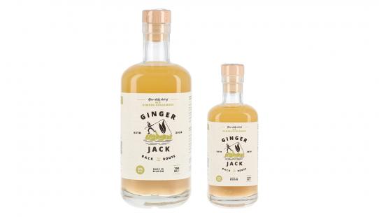 Ginger Jack gingembre bio bouteille en verre 25 cl et 70 cl