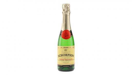 Schorpion Goud Brut glazen fles 37,5 cl schuimwijn