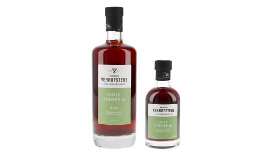 Verhofstede Tante Andrée 16° glazen fles van 20 cl en 70 cl