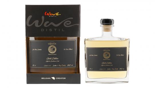 Wave Distil Cosmik Vodka Gold Edition glazen fles 70 cl met doos beperkte editie