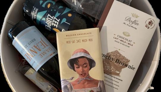 Bieren en Chocolade cheers liggend