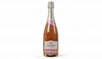 Chant d'Éole rosé brut bouteille de vin avec étiquette