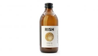 Rish Kombucha Ginger glazen fles 33 cl alcoholvrije gefermenteerde drank