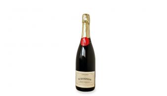 Schorpion Chardonnay brut bouteille de vin avec étiquette