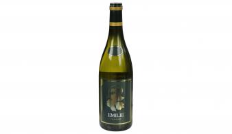 Emilie Chardonnay Vigna wijnfles met etiket voorkant