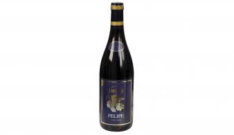 Felipe Pinot Noir Vigna bouteille de vin avec étiquette