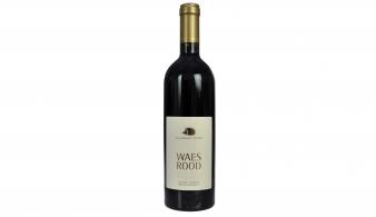 Waes Rood - Rouge bouteille de vin avec étiquette