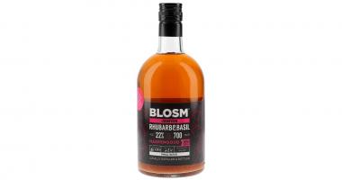 Blosm Genièvre de rhubarbe bouteille en verre 70 cl