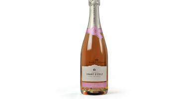 Chant d'Éole rosé brut bouteille de vin avec étiquette