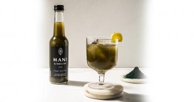 Mani Kombucha Ginger Spiruline – glazen fles 27,5cl
