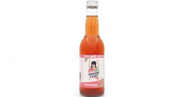 Simone a soif Strawberry & Melissa limonade bouteille en verre 33 cl