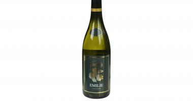 Emilie Chardonnay Vigna wijnfles met etiket voorkant